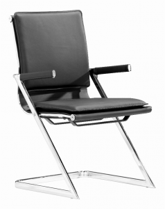 Zuo 215210 Lider Plus Conference Chair (set Of 2) Black