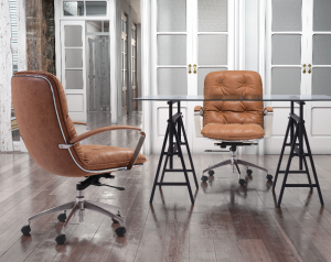 Zuo 100446 Avenue Office Chair Vintage Coffee