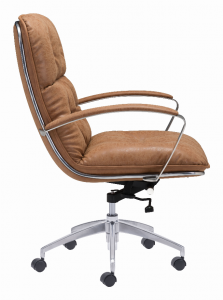 Zuo 100446 Avenue Office Chair Vintage Coffee