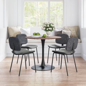 Zuo 101567 Opus Dining Table Brown  Black