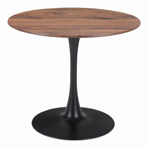 Zuo 101567 Opus Dining Table Brown  Black