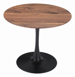 Zuo 101567 Opus Dining Table Brown  Black