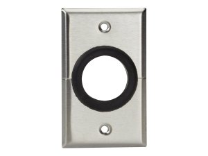 Black WP842 Av Stainless Wallplate, Single Gang, Ru