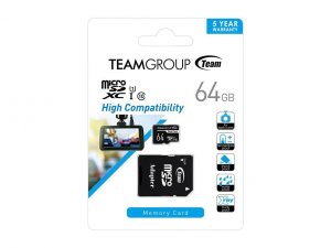 Team TDUSDX64GUHS03 Teamgroup Dash Micro Sdxc 64gb Uhs-i Retail W1adap