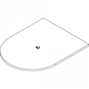 Lorell LLR POC4860GE Prominence 2.0 Half-racetrack Conference Tabletop