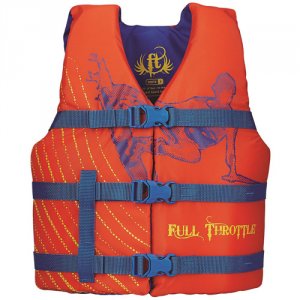 Full 104200-200-002-15 Character Life Vest - Youth 50-90lbs - Orange