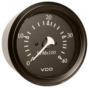 Vdo 333-11797 Allentare Black 4000rpm 3-38 (85mm) Diesel Tachometer (a