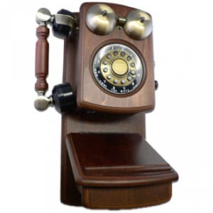 Golden GO-8705W Country Wood Phone Walnut