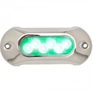 Attwood 65UW06G-7 Attwood Light Armor Underwater Led Light - 6 Leds - 