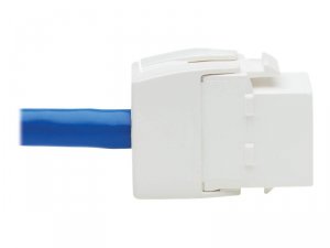 Tripp N237-F18N-WHSH Cat6 Keystone Jack Cbl Assy Unshielded P