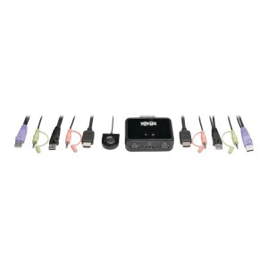 Tripp B032-HUA2 2-port Usb And Hd Cable Kvm Switch Trp