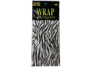 Bulk GB225 4 Sheet Zebra Print Gift Tissue Wrap 20quot; X 20quot;