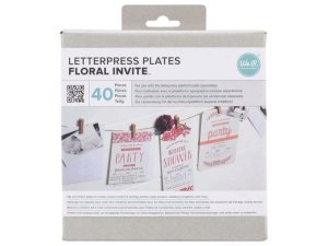 Bulk GR365 We-r 40 Piece Formal Invite Themed Letterpress Plates