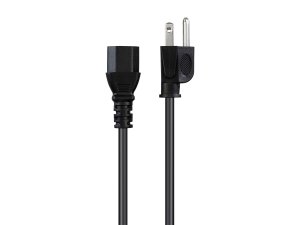 Monoprice 35121 Power Cord Black_ 8ft