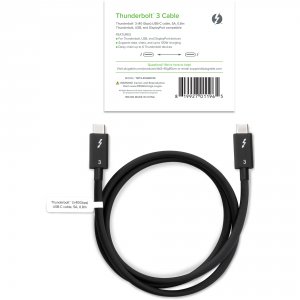 Plugable TBT3-40G80CM Plugable Thunderbolt 3 Cable 40gbps, .8m