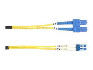 Black FOSM-001M-SCLC Black Box Fiber Optic Duplex Patch Network Cable 