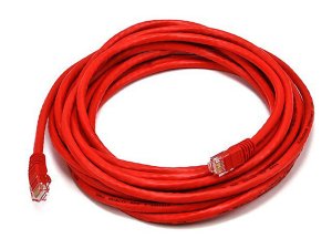 Monoprice 4990 Cat5e   Patch Cable_ 20ft Red