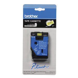 Brother TCC001 12mm (12) Black On Fluorescent Yellow Laminated Tape (7