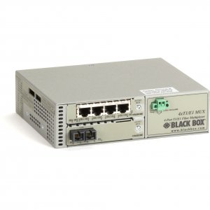 Black MT1405A-MM-SC T1e1 Multiplexor With Fiber Extender - Multimode, 