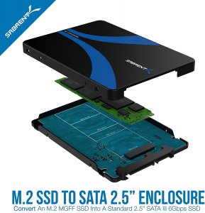 Sabrent EC-M2SA M.2 Ssd To 2.5-inch Sata Iii