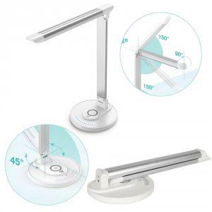 Taotronics TT-DL053 Aluminum Led Desk Lamp With Wireless Charging Pad 