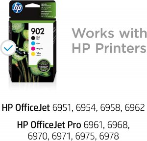 Original Hp X4E05AN#140 Hp 902 Cmyk Ink Crtg Combo 4-pack;contains: 1 