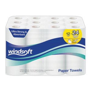 Windsoft 418231 Paper,krt,11x6,12rlct,wh