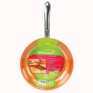 Brentwood NWSSW-RA47159 Induction Copper 11 Inch Frying Pan With Non-s