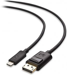 Cable 201036-BLK-1.8M 6 Ft Usb-c To Displayport Cable