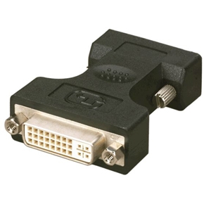 Black FA461 Dvi Adapters, Dvi-i Male Vga Hd15 Female