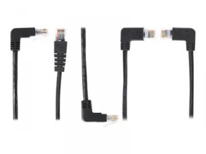 Black EVNSL27E-0003-90DS 3ft Bk Cat5e Angled Cable