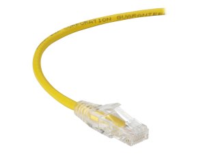 Black C6APC28-YL-05 Slim-net Cat6a 28-awg 500-mhz Stranded Ethernet Pa