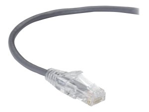 Black C6PC28-GY-01 Slim-net Cat6 250-mhz 28-awg Stranded Ethernet Patc