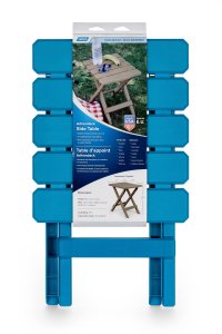 Camco 51680 Plastic Folding Table Aqua