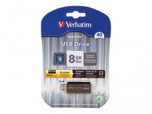 Verbatim 97196 Store 'n' Go Usb Flash Drive, , 8gb, Usb 2.0, Gunmetal 