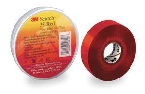 3m 35-3/4X66FT-RD Scotch Vinyl Color Coding Electrical Tape 35, 34 In 