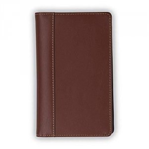 Samsill 80736 Leather Card File Tan