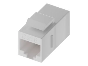 Unc C6-CPLR-WHT Cat6 Rj45 Keystone In-line Coupler, Wht