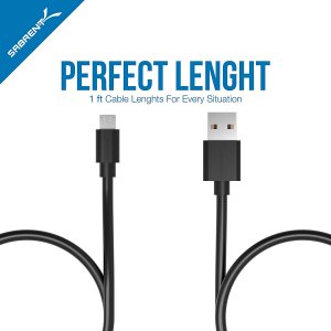 Sabrent CB-UM61 6pk 22awg Premium 1ft Micro Usb