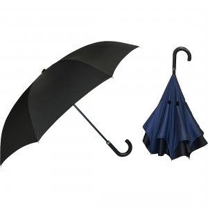 Worryfree U703-NAVY Reverse Auto Open Umbrella Push