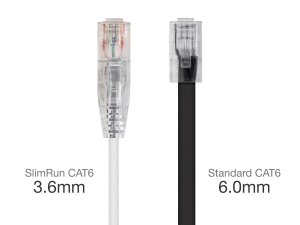 Monoprice 34624 Slimrun Cat6 Ethernet Patch Cable_ Snagless Rj45_ Stra