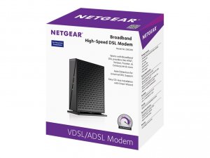 Netgear DM200-100NAS Broadband High-speed Dsl Modem - 1 X Rj-45 - Ethe