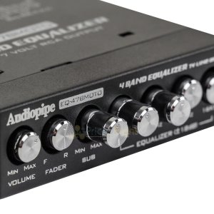 Audiopipe EQ47BMOTO 4 Band 7v Graphic Equalizer