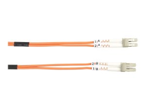 Black FO625-010M-LCLC Fiber Patch Cable 10m Mm 62.5 Lc To Lc