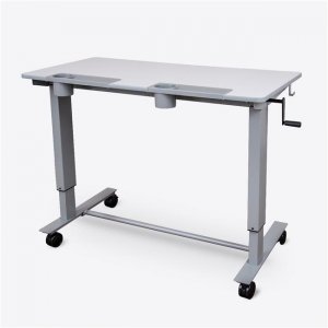 Luxor 2-STUDENT-C Two- Student Standing Desk With Crank (gray Desktopg