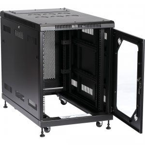 Black RM2410A Select Server Cabinet With Tempered Glas