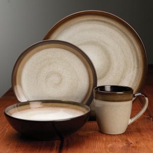 Gibson 90602.16rm Elite Everston 12 Piece Stoneware Dinnerware Set In 