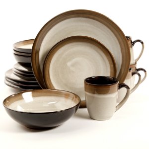 Gibson 90602.16rm Elite Everston 12 Piece Stoneware Dinnerware Set In 