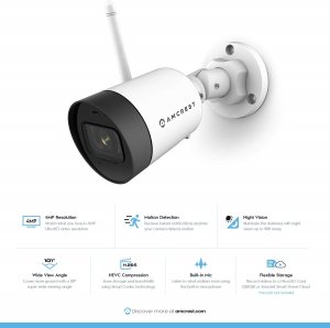 Amcrest ASH42-W 4mp Outdoor Bullet Ip Camera