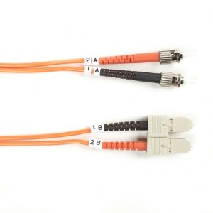 Black FO50-005M-STSC Fiber Patch Cable 5m Mm 50 St To Sc